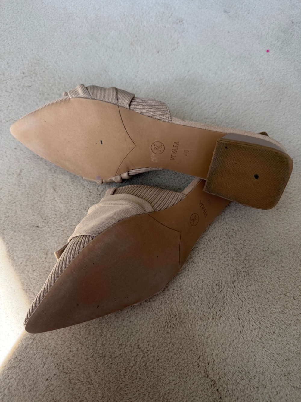 Vivaia Yaffa Women's Almond Knot-Front Pointed Toe Mules sandals 40 - Picture 3 of 3